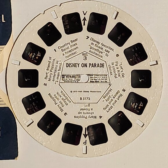 VINTAGE Walt Disney DISNEY ON PARADE View Master Reels 1973 Lot of 3 - Picture 4 of 5